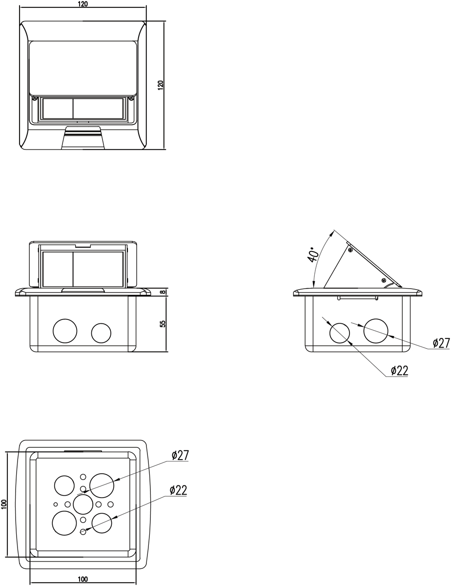 Выдвижной блок наодуля Donolux DPB3AN