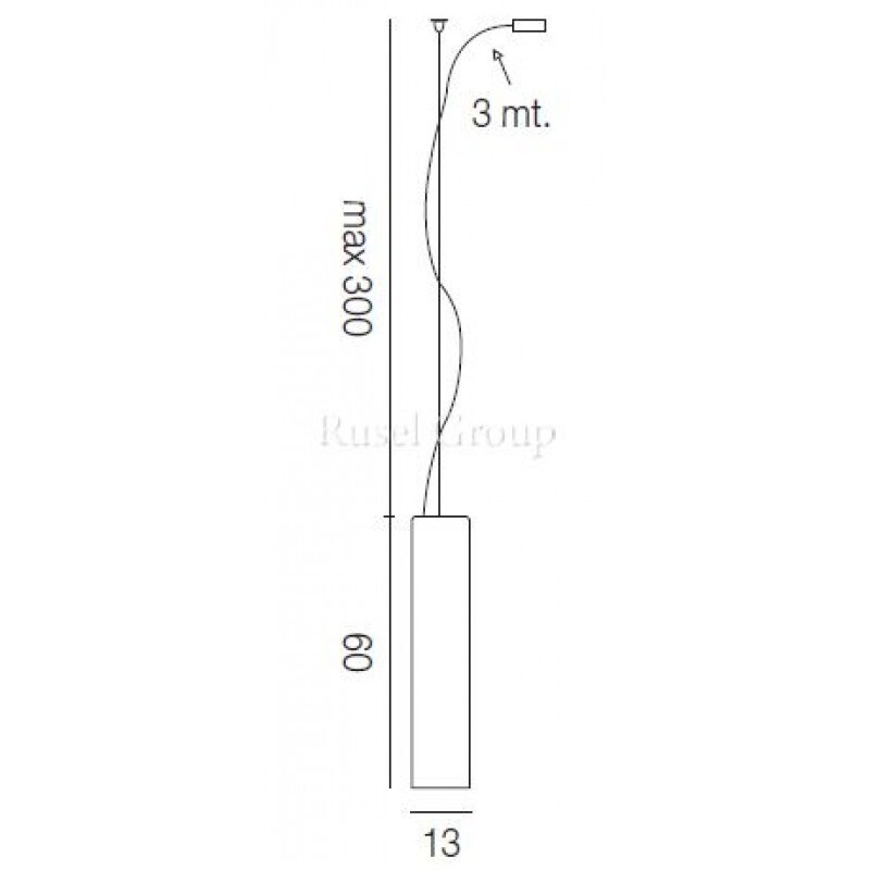 Подвесной светильник Vistosi TUBES SP 60 D1