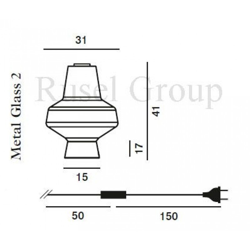 Настольная лампа Foscarini Diesel Metal glass 2 tavolo
