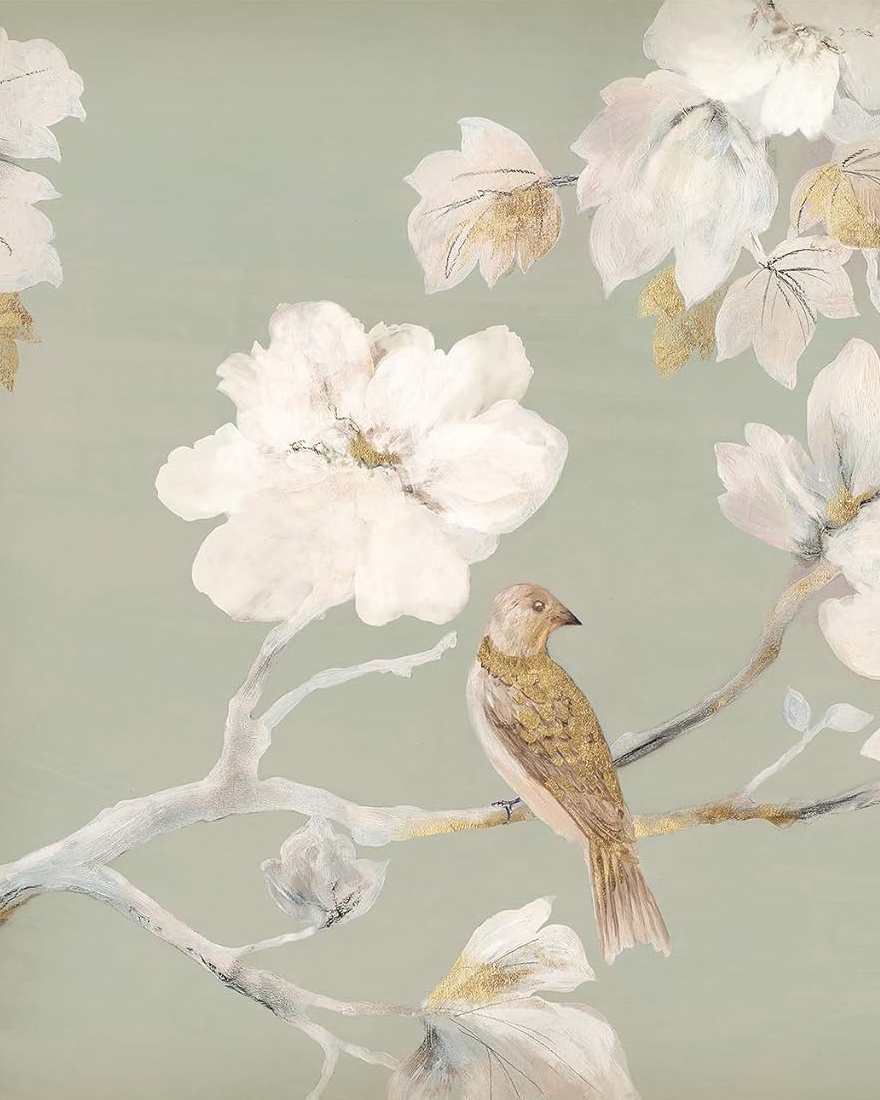 Постер в раме Birds and flowers - I Louvre Home 23P0026