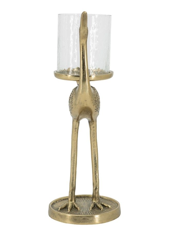 Подсвечник настольный Журавль Glasar 86869