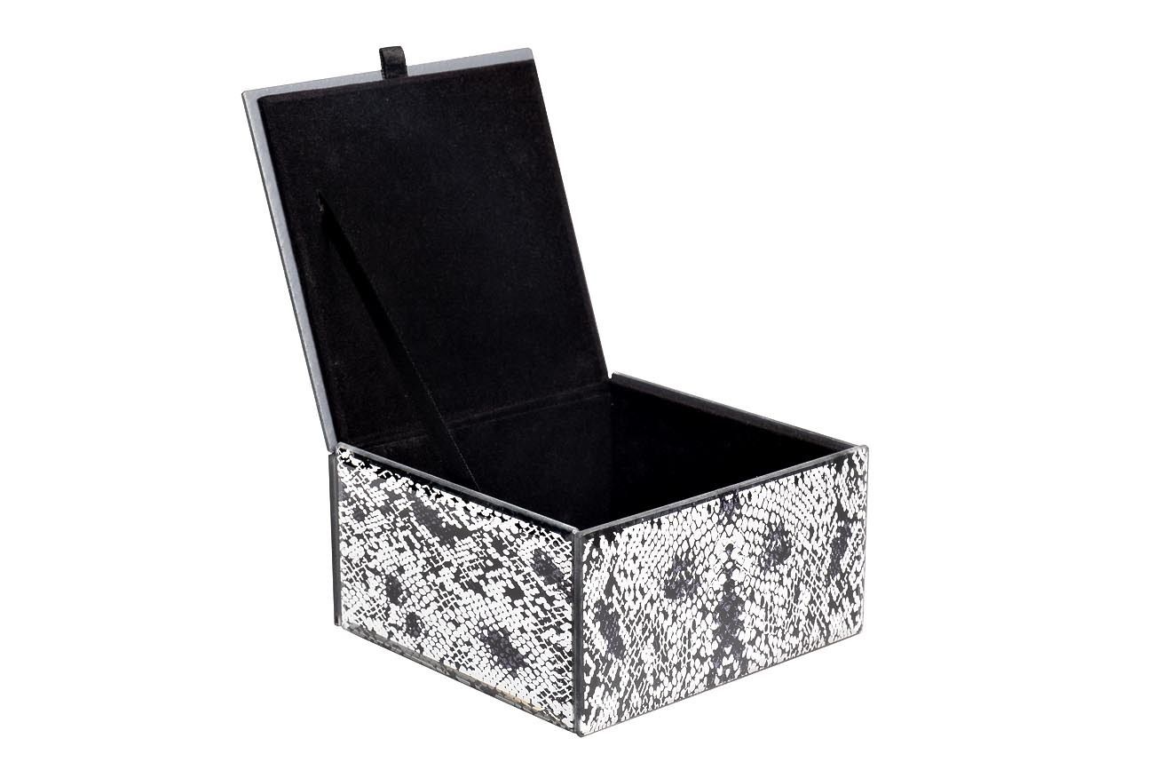 Шкатулка стеклянная "Кобра" Garda Decor KFJ227