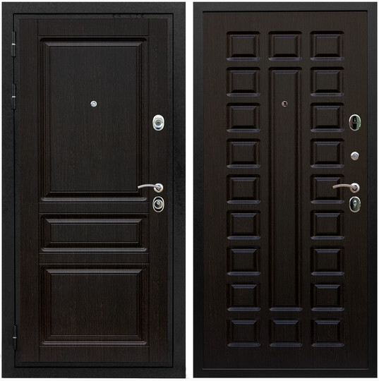 Дверь входная Graf Премиум-Н МДФ 16 мм ФЛ-243 Венге / МДФ 16 мм ФЛ-183 Венге