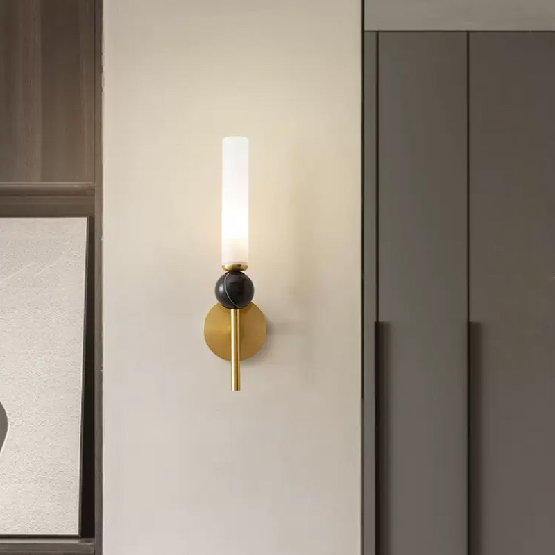 Настенный светильник CYLINDER WALL H38.5 Brass by ImperiumLoft