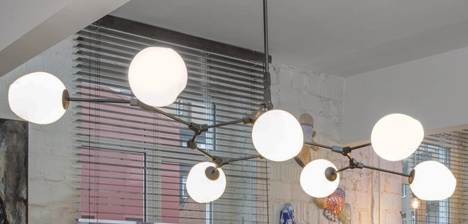 Люстра Сrumpled Bubble White Glass by ImperiumLoft