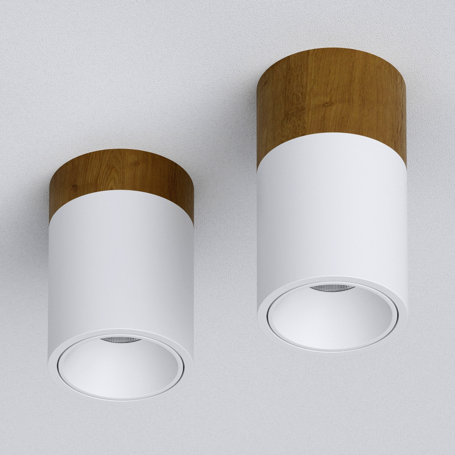 Накладной светодиодный светильник Ledron RINBOK 130 Wooden White