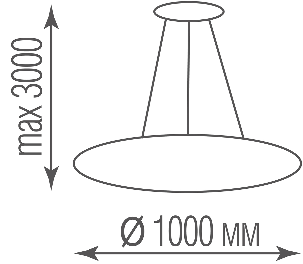 Подвесной светодиодный светильник Donolux S111094RW1W1000