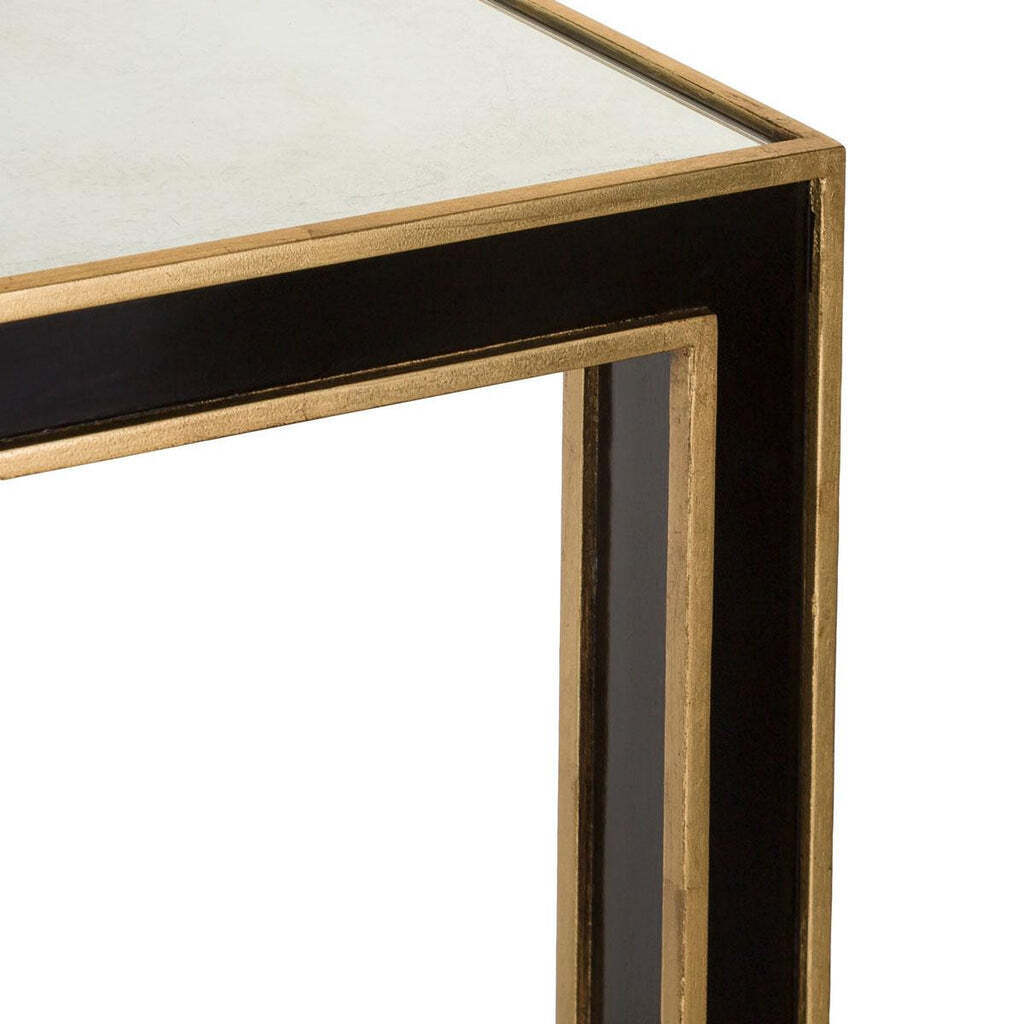 Черная прямоугольная консоль Камбрия Louvre Home LHF003