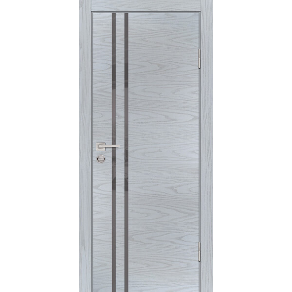 Межкомнатная дверь Graf P-11 серый лакобель Дуб скай серый (2000 х 800)