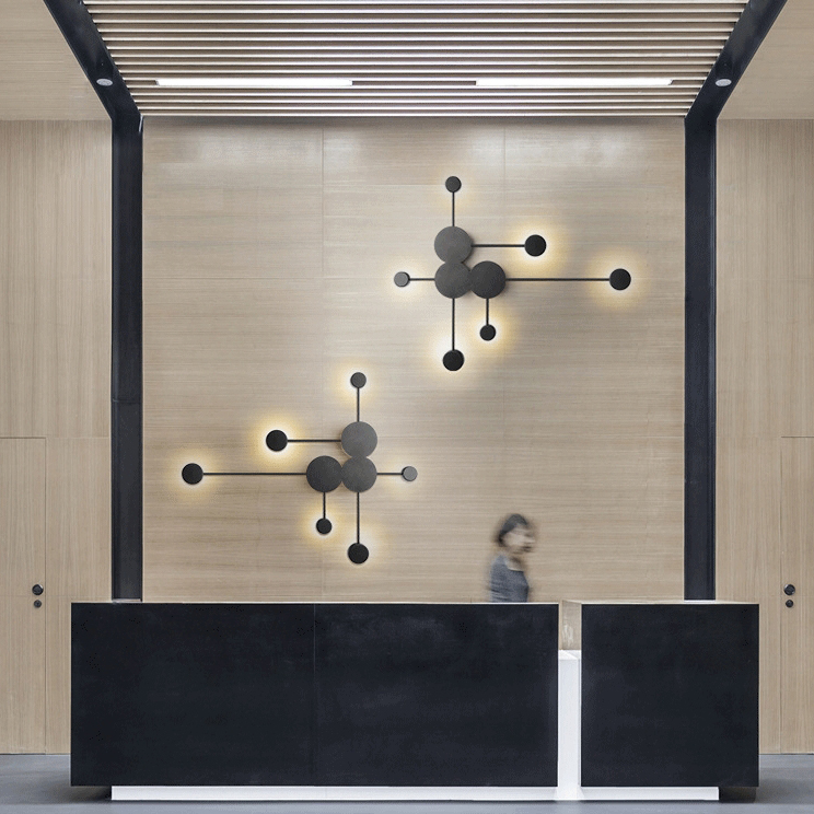 Бра Pin Wall Light 6 Black by ImperiumLoft