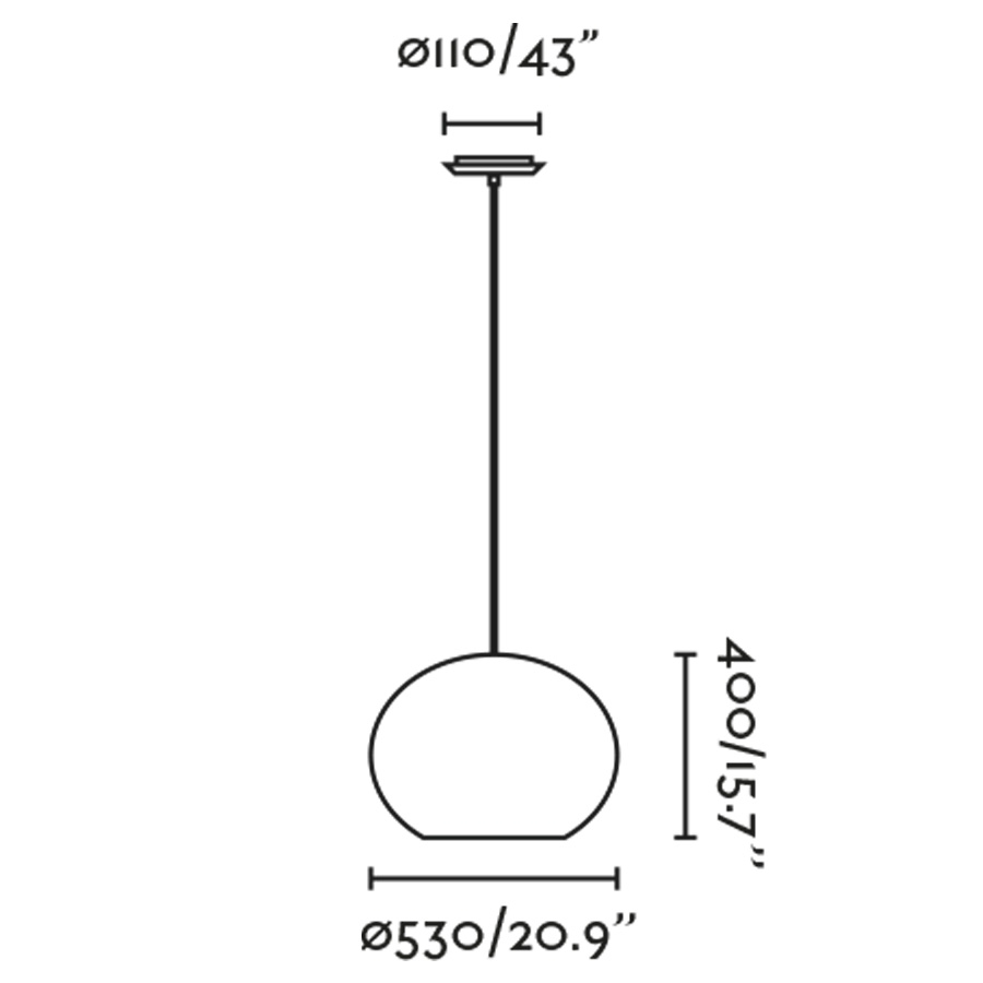 Подвесной светильник Haka черный/ротанг ø53 см Faro