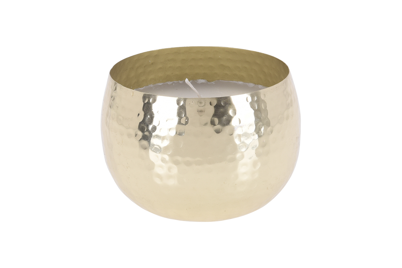 Подсвечник металлический золотой со свечой Garda Decor A54233020