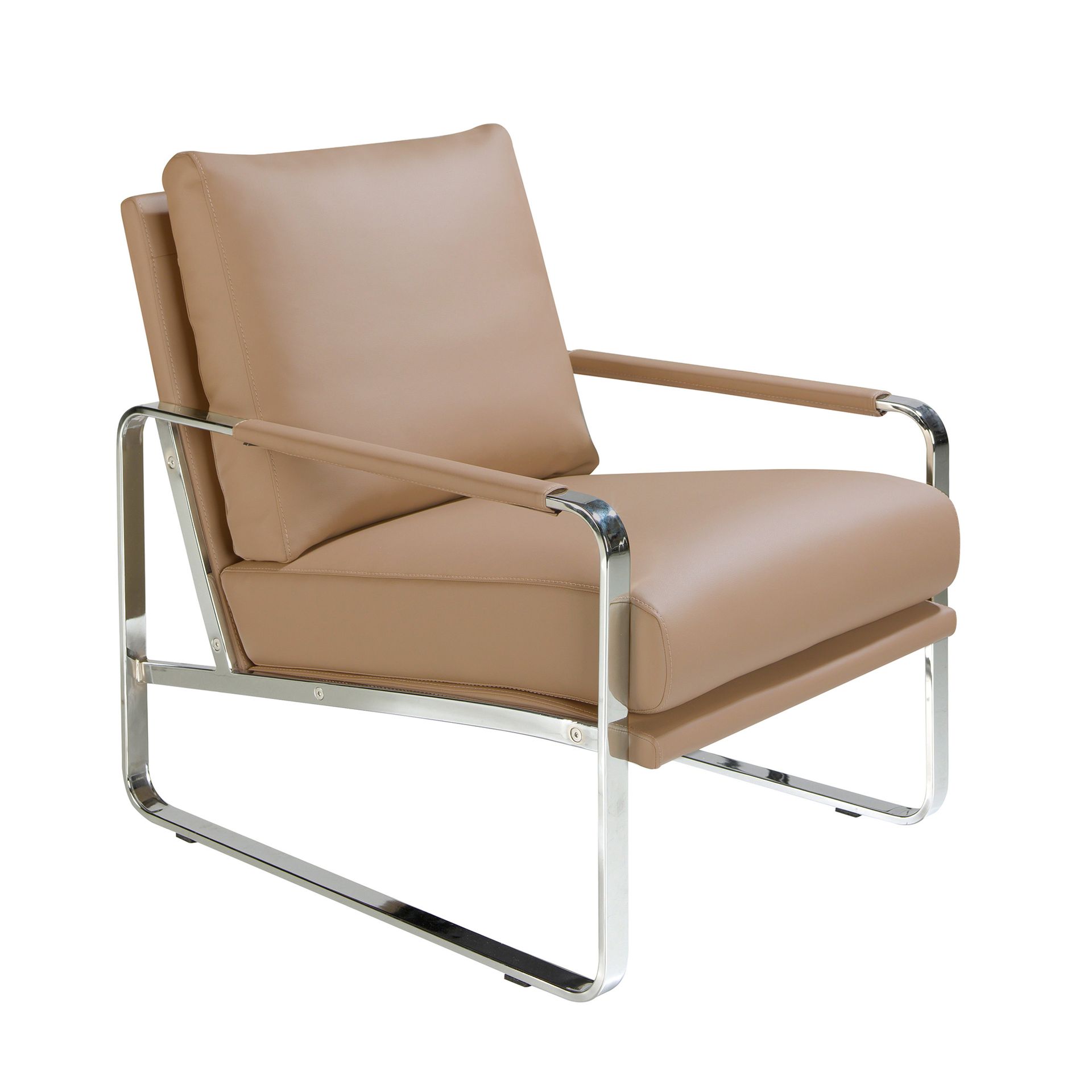 Кресло SF399/5046 из экокожи цвета норки Angel Cerda