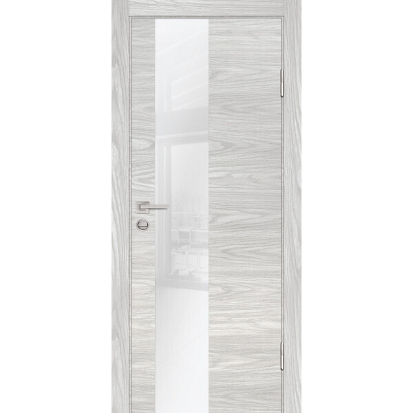 Межкомнатная дверь Graf P-6 белоснежный лакобель Дуб скай бежевый (2000 х 800)