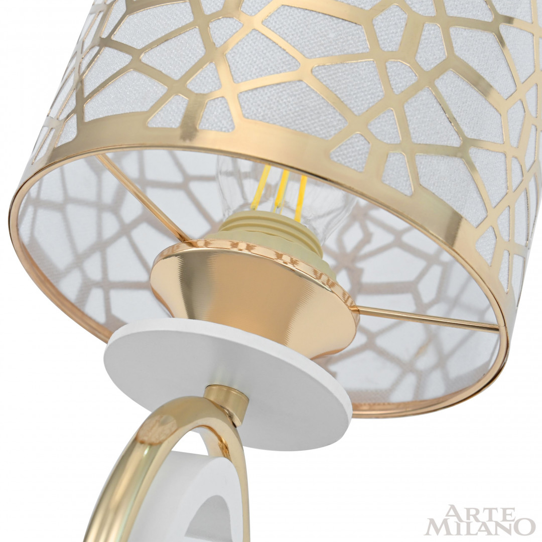 Бра с плафоном 301237/1W Wh/Gd Arte Milano