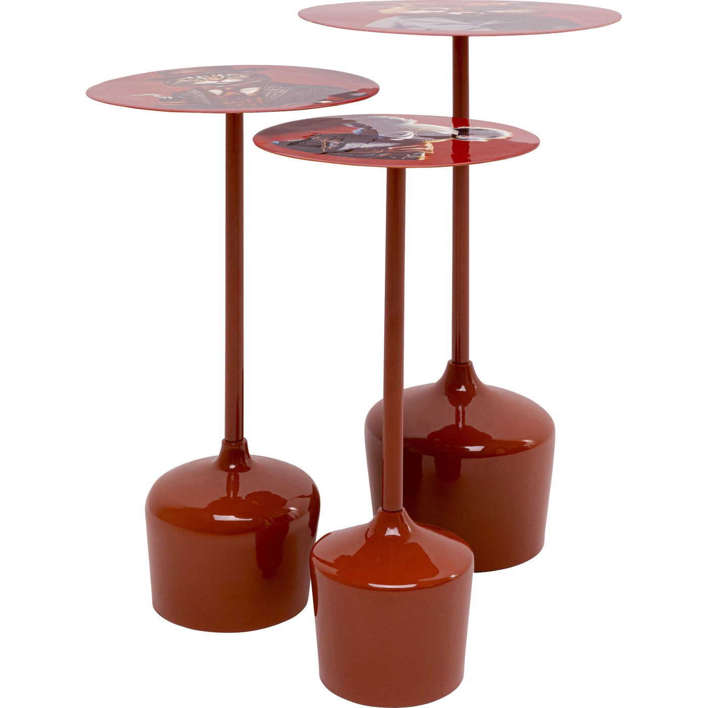 Приставной стол Gentleman Animal Orange (3/Set) KARE 70158