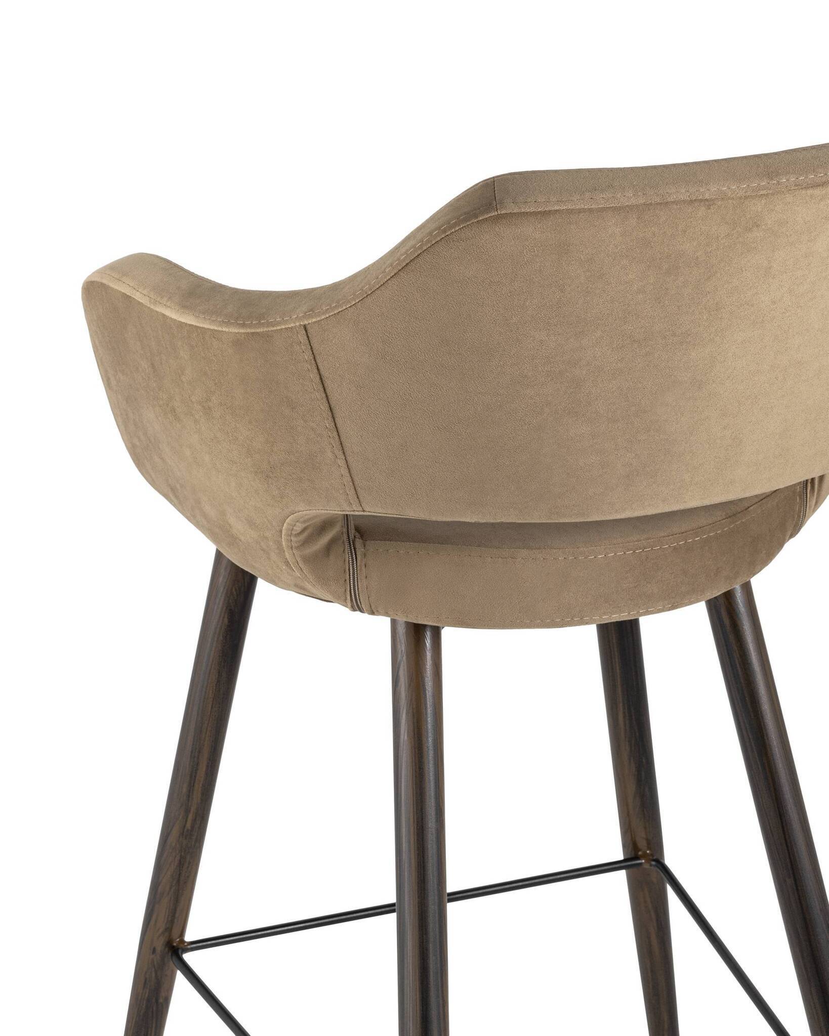 Стул барный Саймон велюр капучино Stool Group
