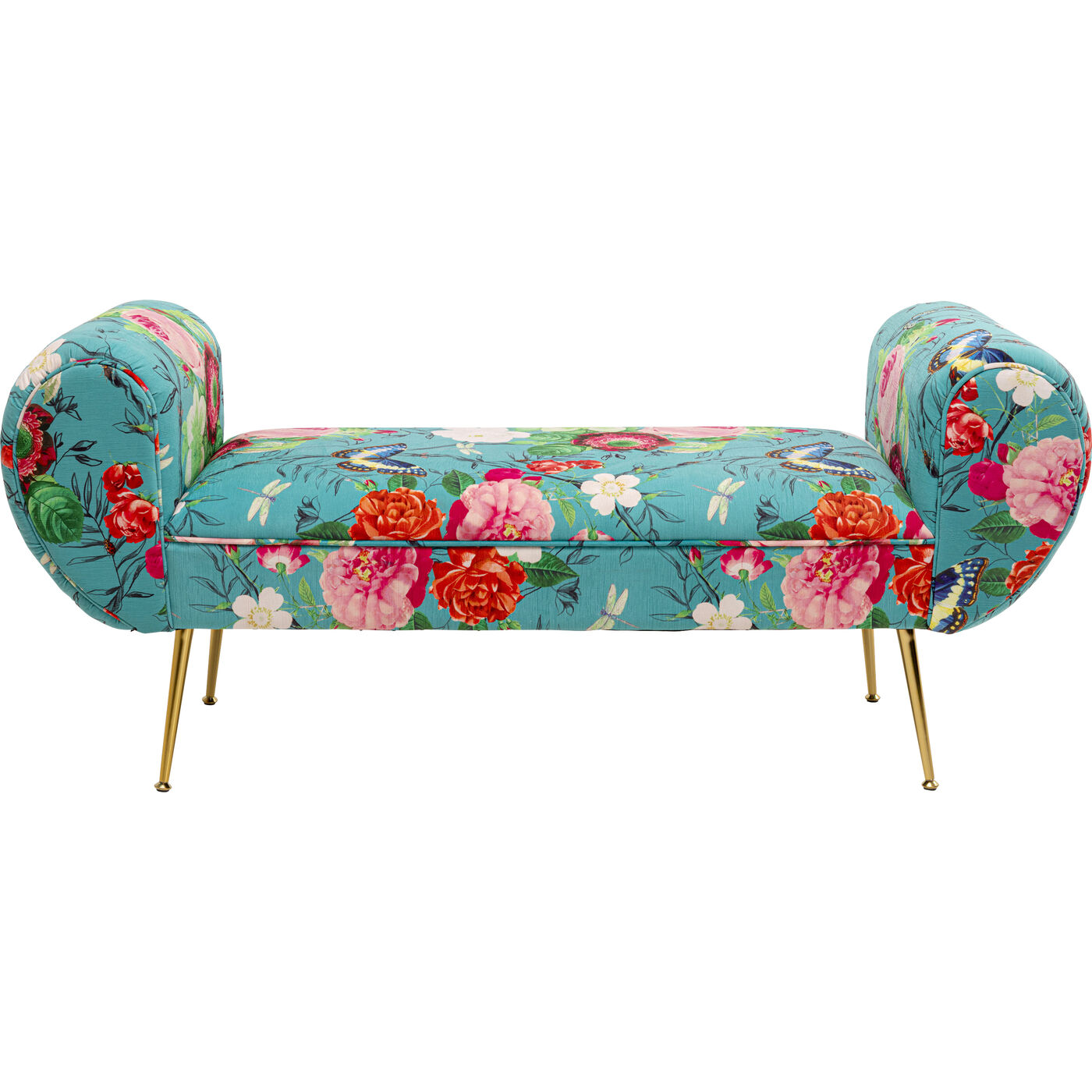 Скамья Trono Flower Fever Blue 140cm KARE 71150