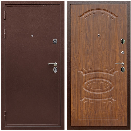 Дверь входная Graf Престиж Антик медь / МДФ 16 мм ФЛ-139 Мореная береза