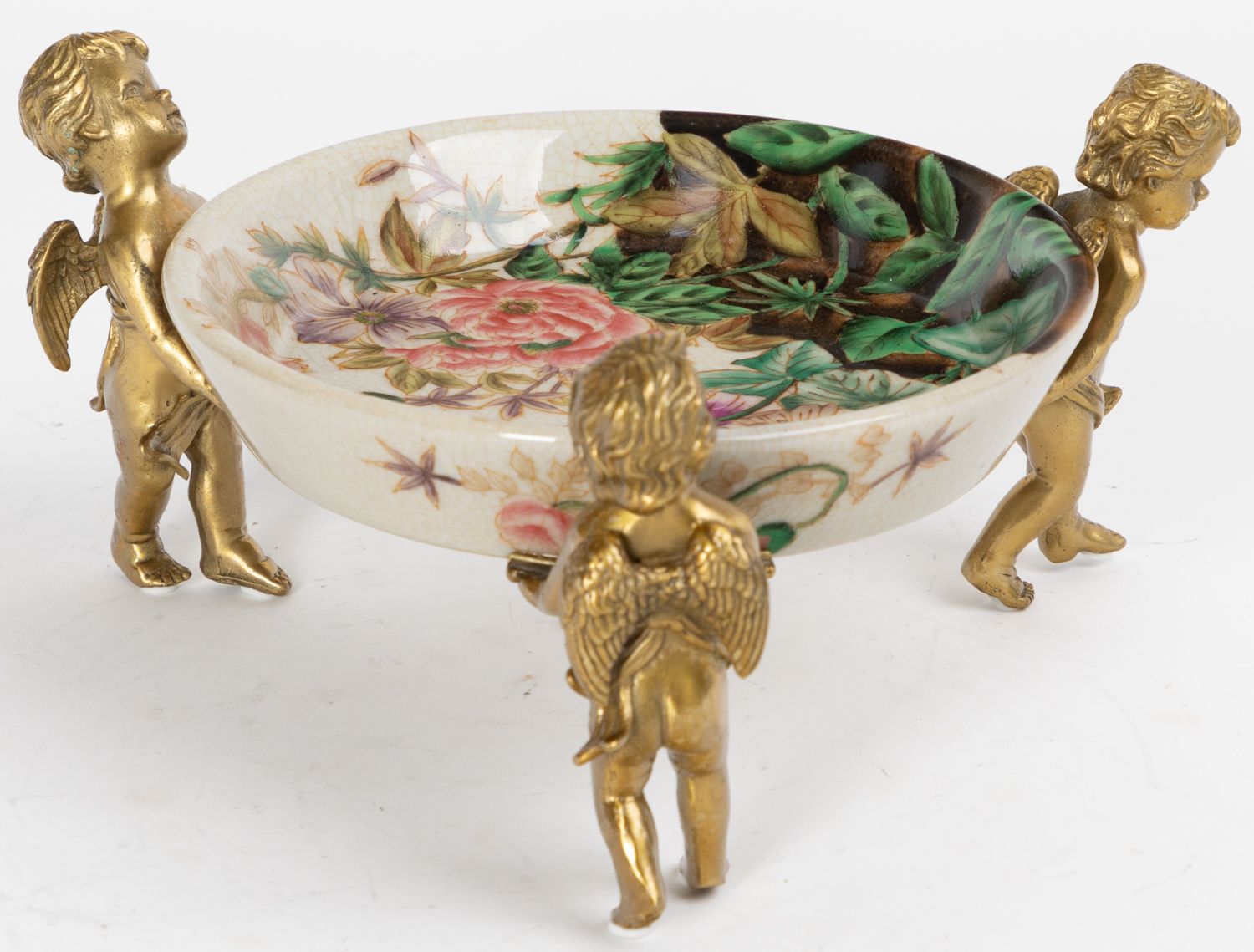 Блюдо на ангелах Glasar 31G2417/C914HC/HX1919