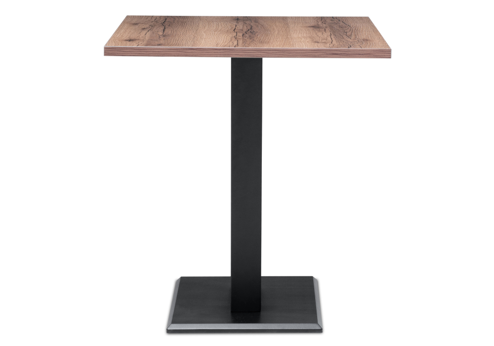 Стол деревянный Woodville Мичиган Лофт 110х70х74 25 мм дуб делано темный / черный матовый 515299