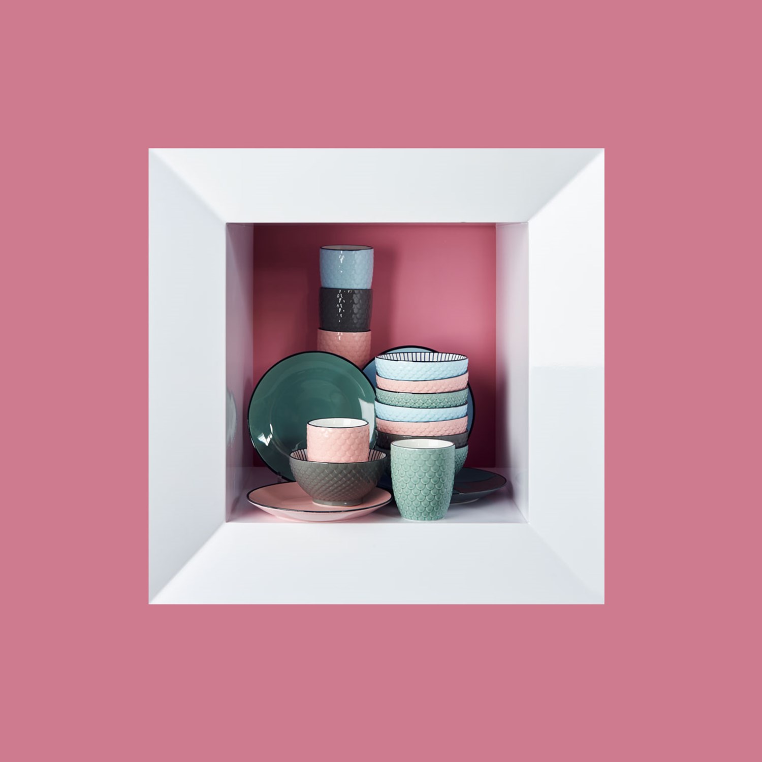 Десертная тарелка Pols Potten Plate pink