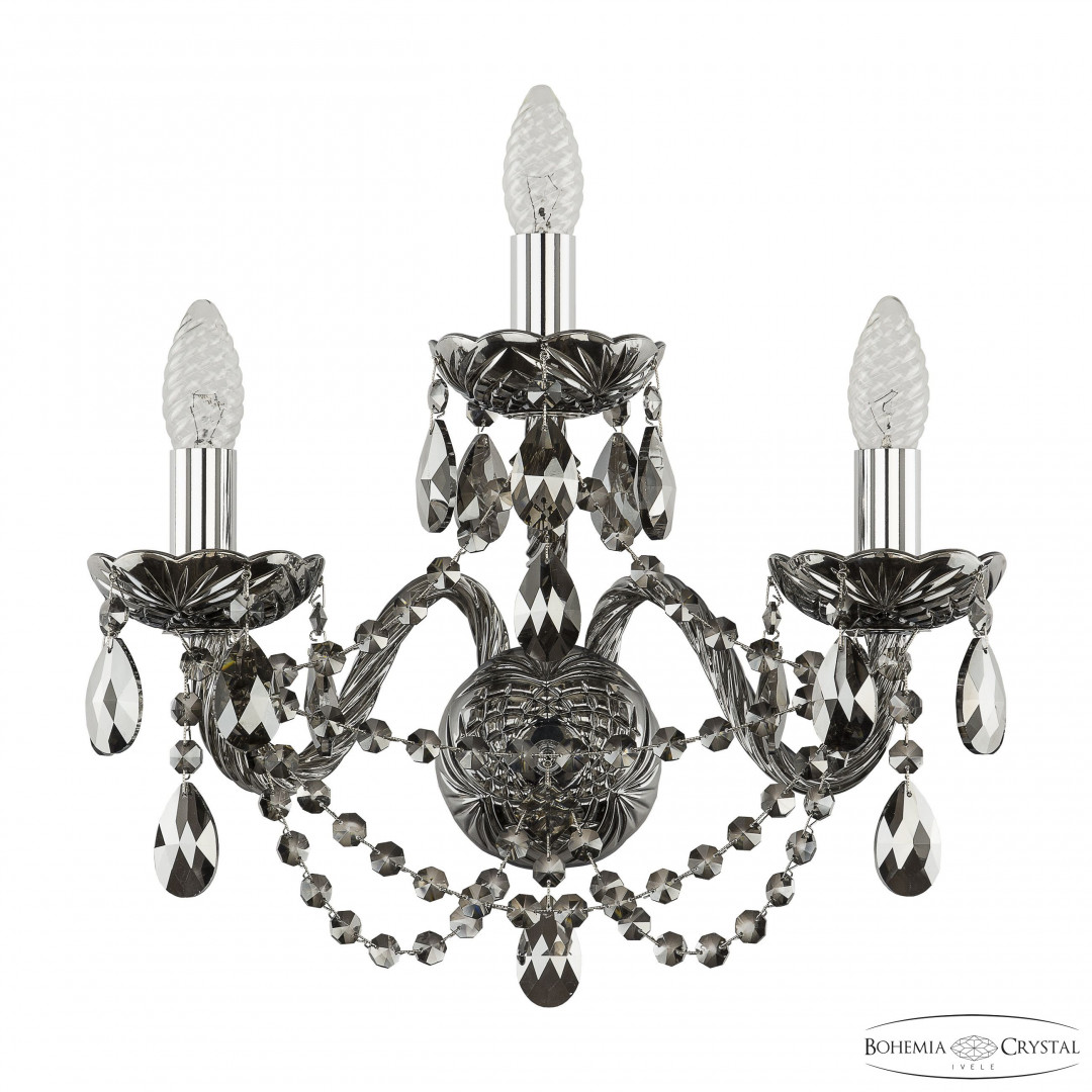 Бра хрустальные 1406B/2+1/160 Ni M781