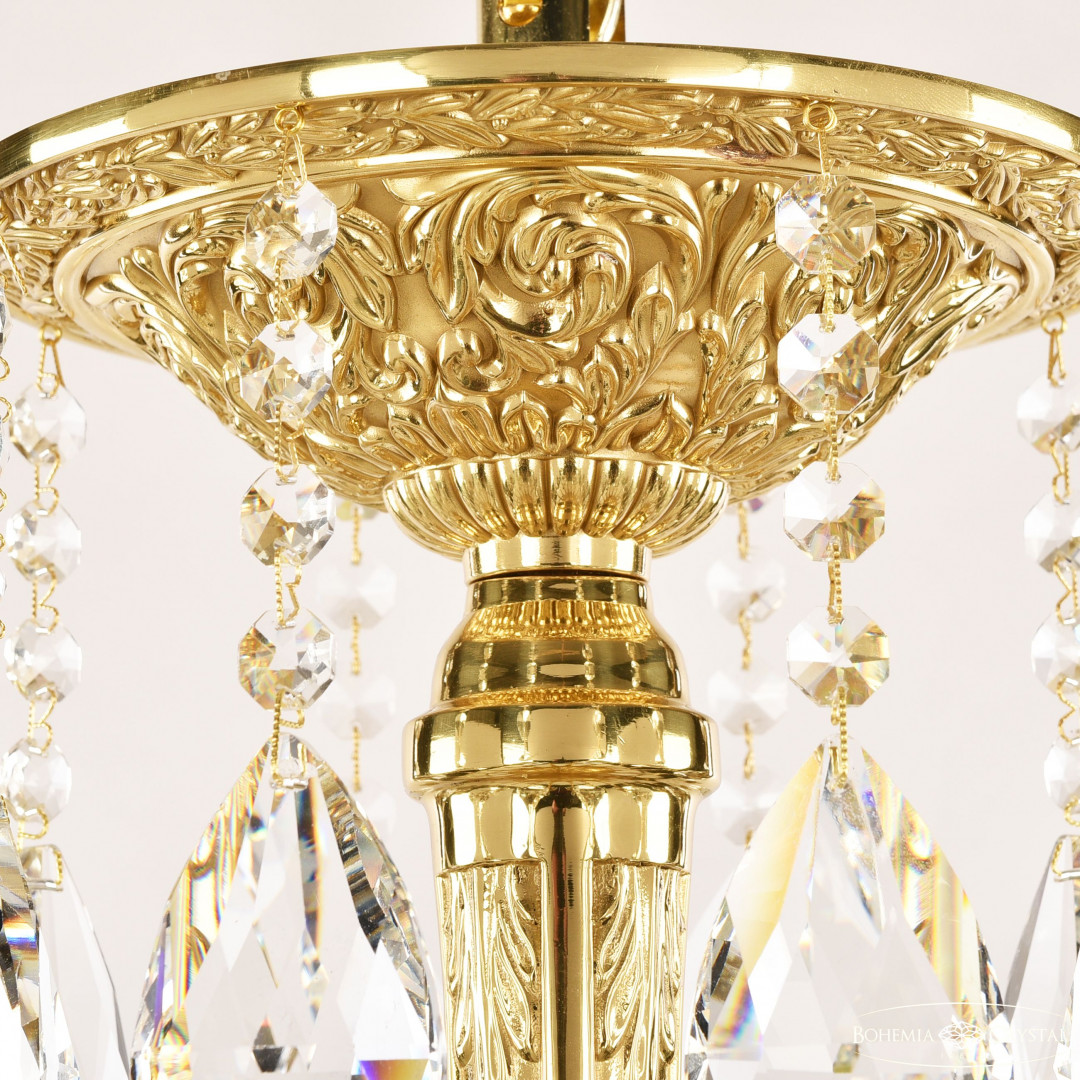 Люстра бронзовая с хрусталём 71101/16/360 B G