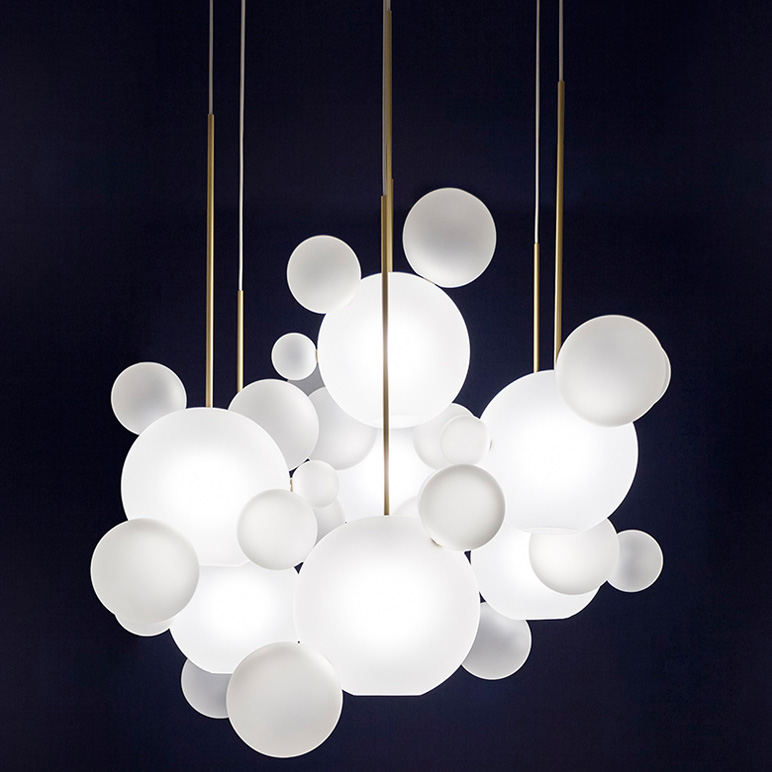 Подвесной светильник BUBBLE B MILK B by ImperiumLoft