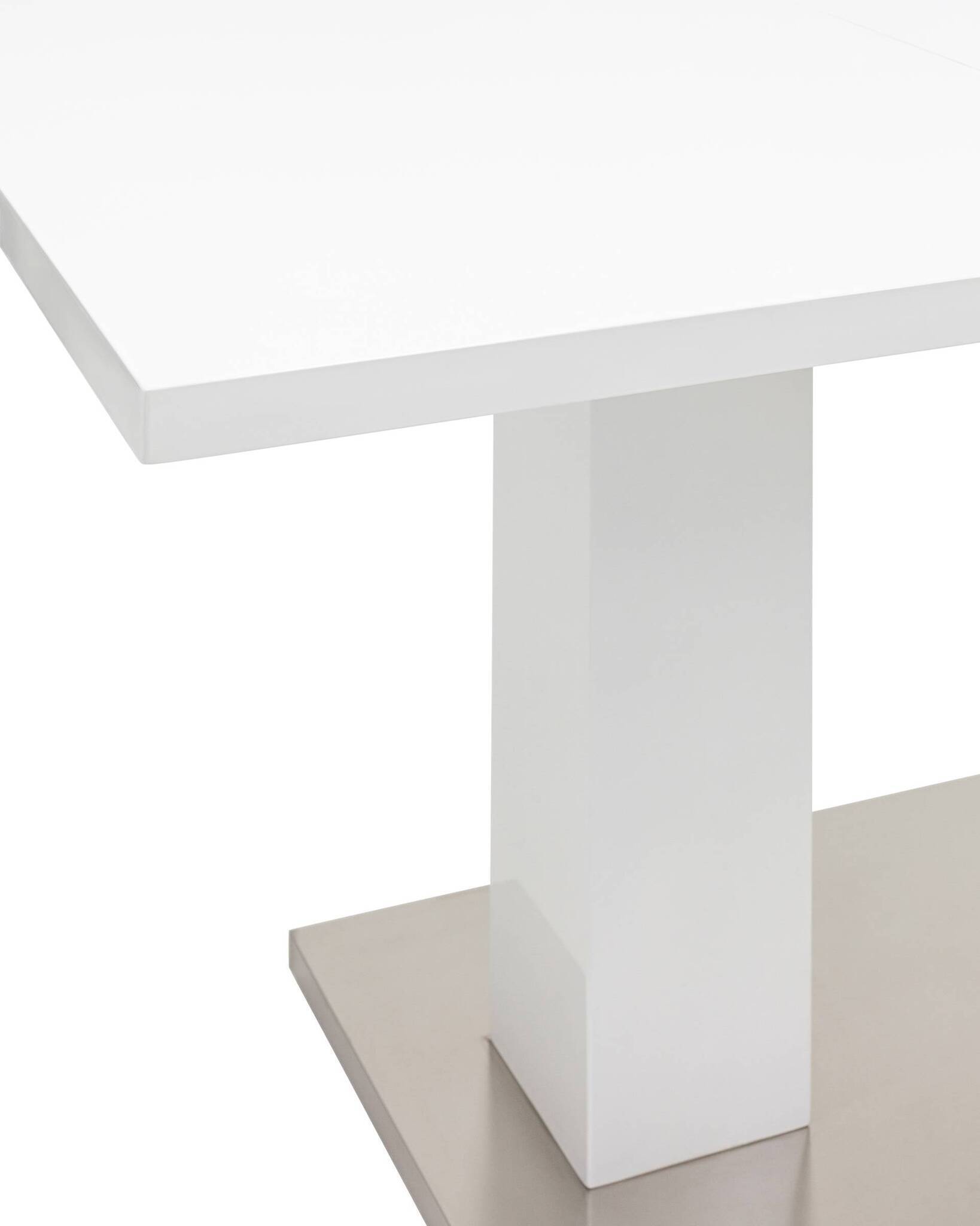 Стол обеденный Сиэтл раскладной 140-180*90 глянцевый белый Stool Group