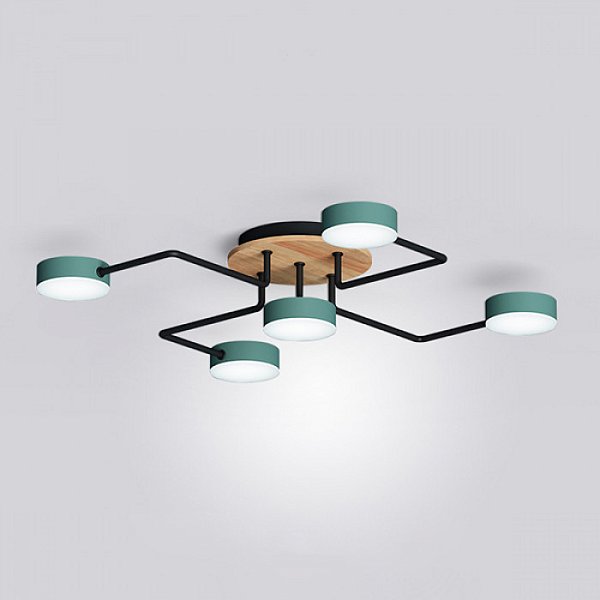 Потолочная люстра SCHEME LED COLOR L58 Green by ImperiumLoft