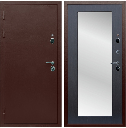 Дверь входная Graf Люкс ТП-70 Антик медь / МДФ 10 мм ФЛЗ пастораль Венге