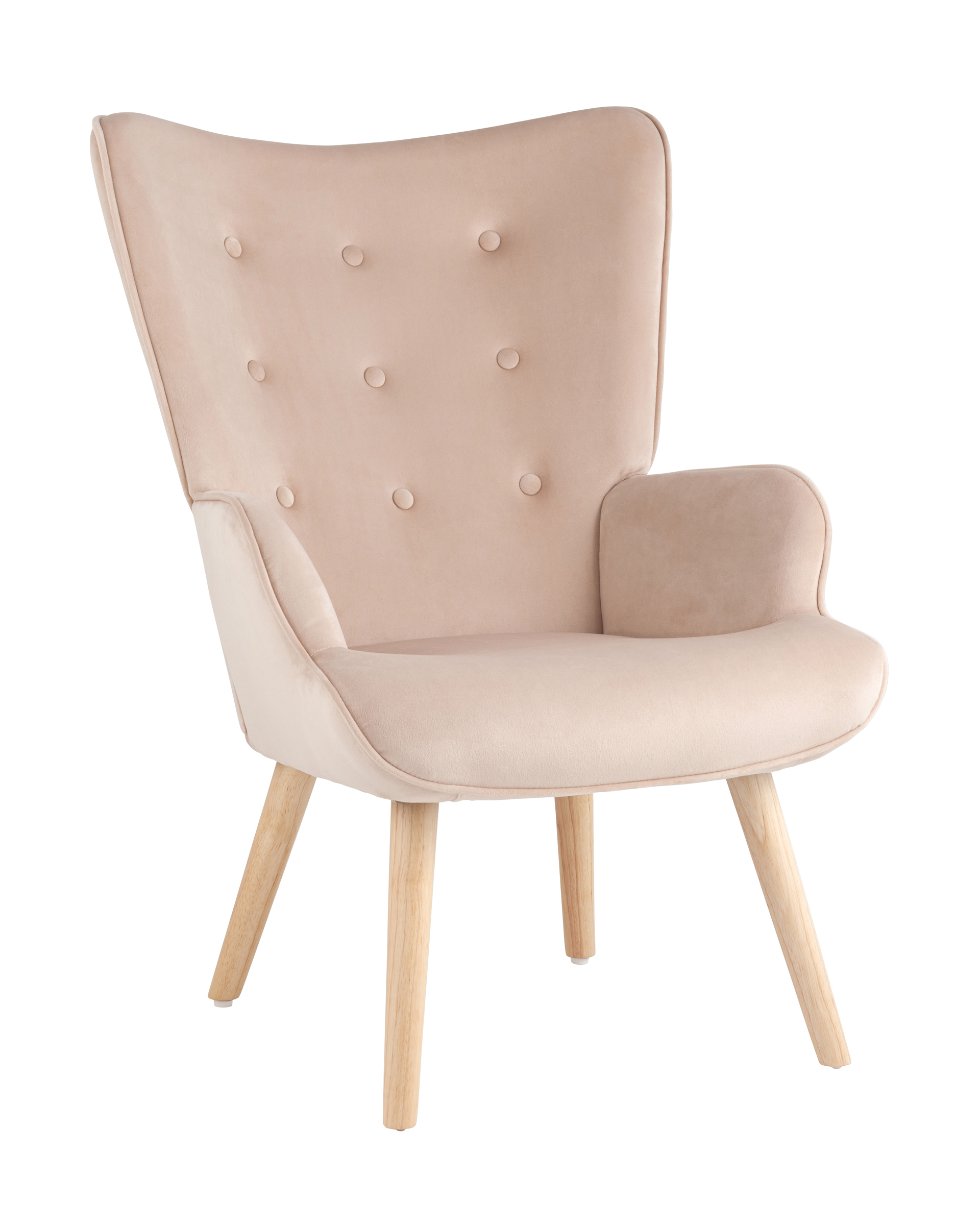 Кресло Хью велюр бежевый Stool Group