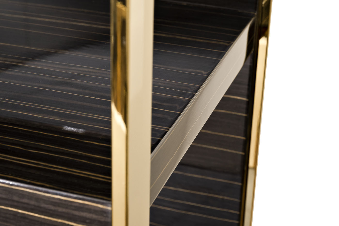 Витрина Golden Prism коричневая/золото Garda Decor 84HB-VI319H2