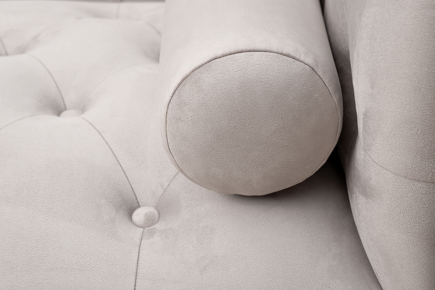 Диван Sanremo трехместный велюровый светло-серый Garda Decor SANREMO-2K-Colt030