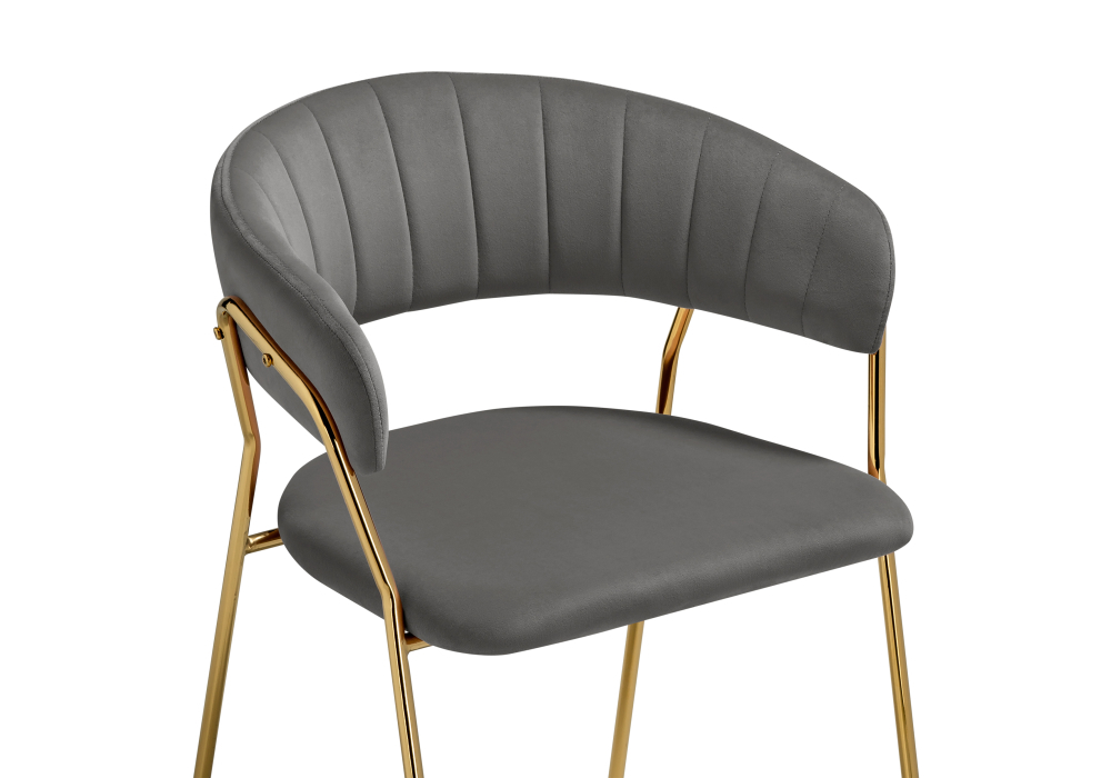 Стул Woodville Kamelia 1 dark gray / gold 15470