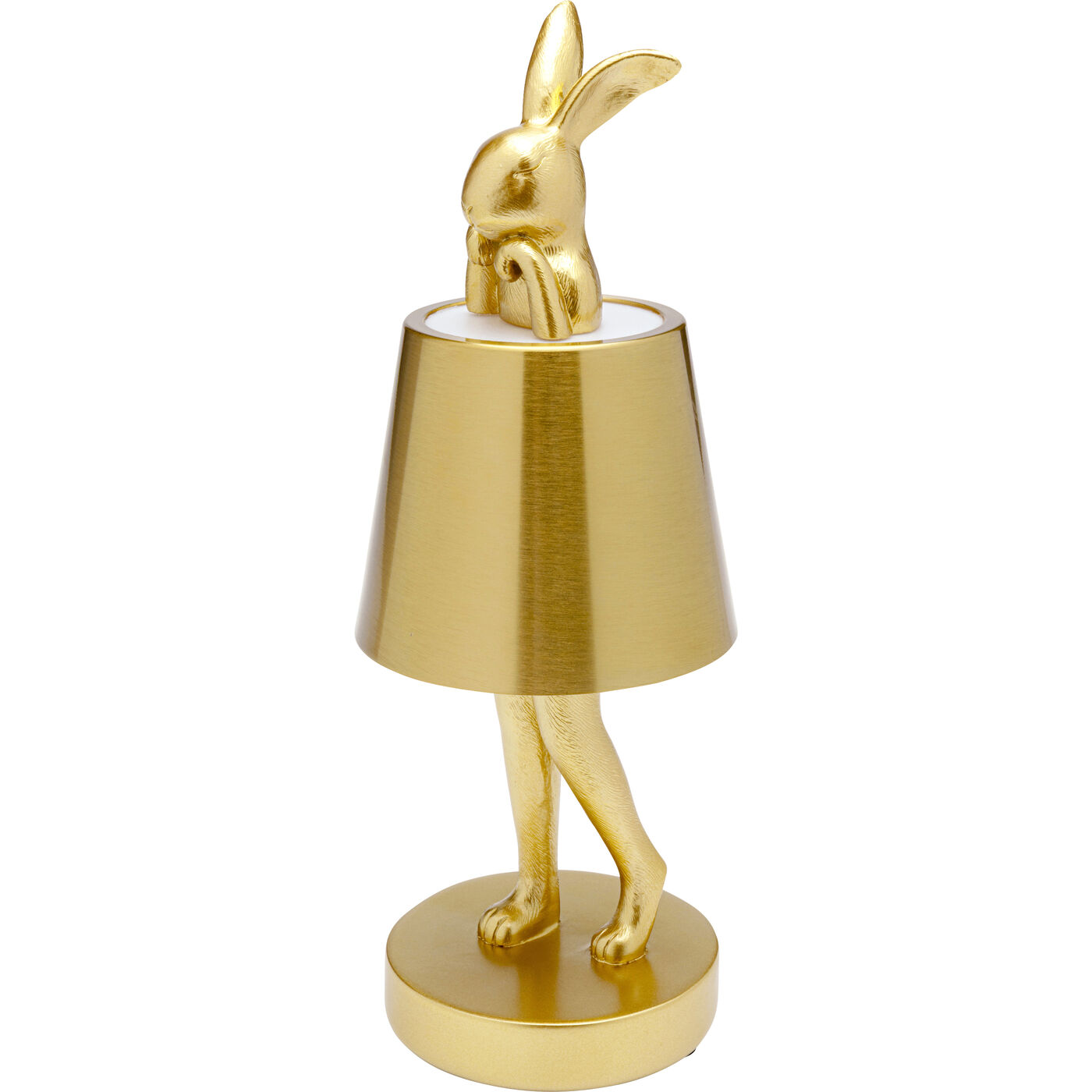 Светильник настольный Animal Rabbit LED Gold 29cm KARE 58318