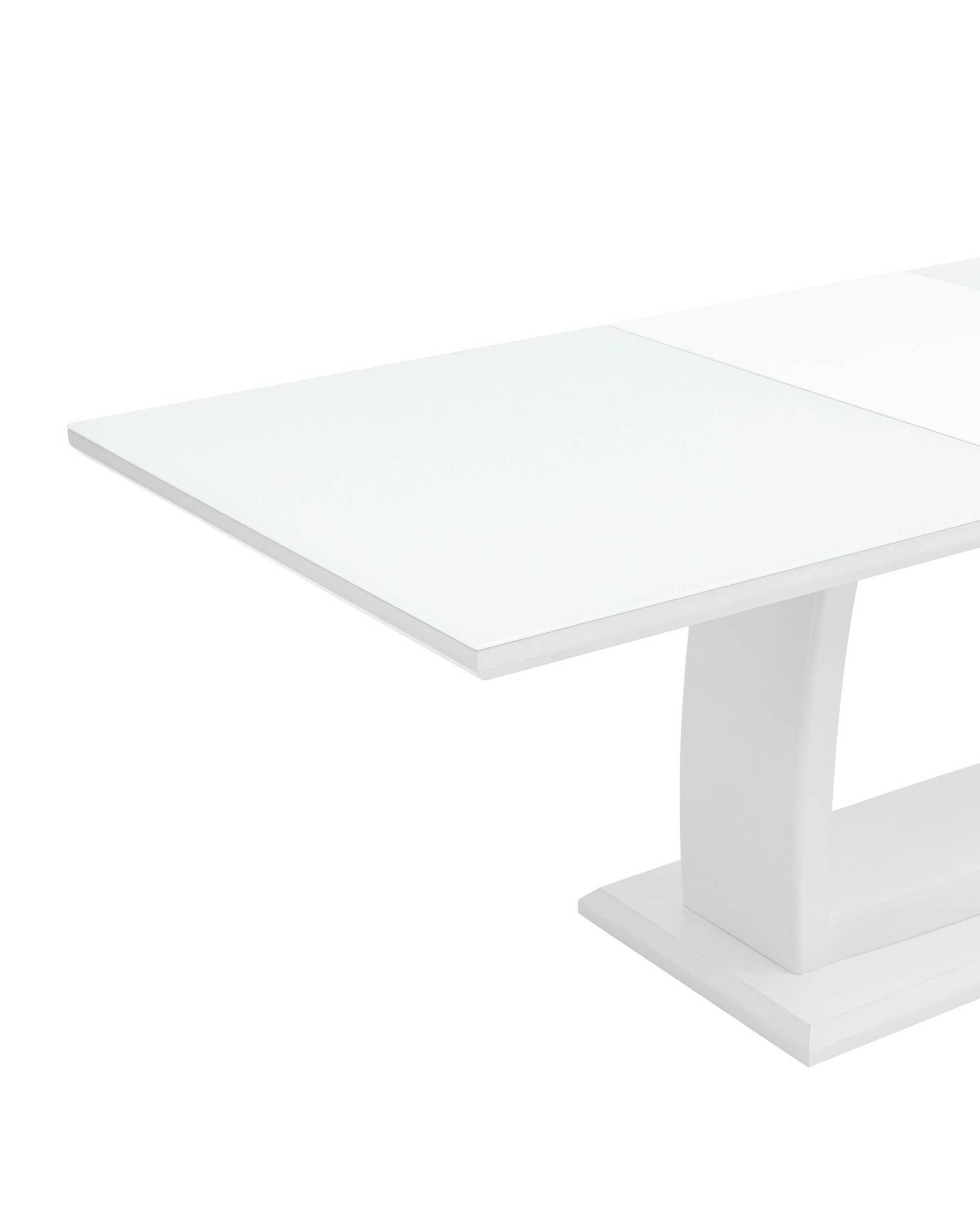 Стол обеденный Орлеан раскладной 160-215*90 глянцевый белый Stool Group