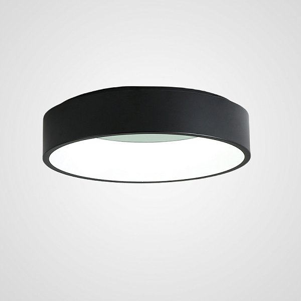 Потолочный светодиодный светильник TRAY D80 Black by ImperiumLoft