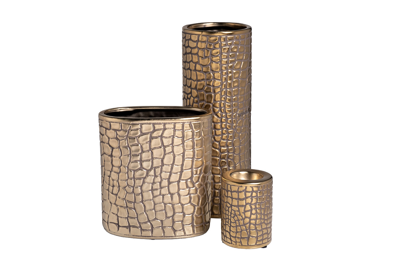 Подсвечник керамический золотистый Garda Decor 18H6112-GL