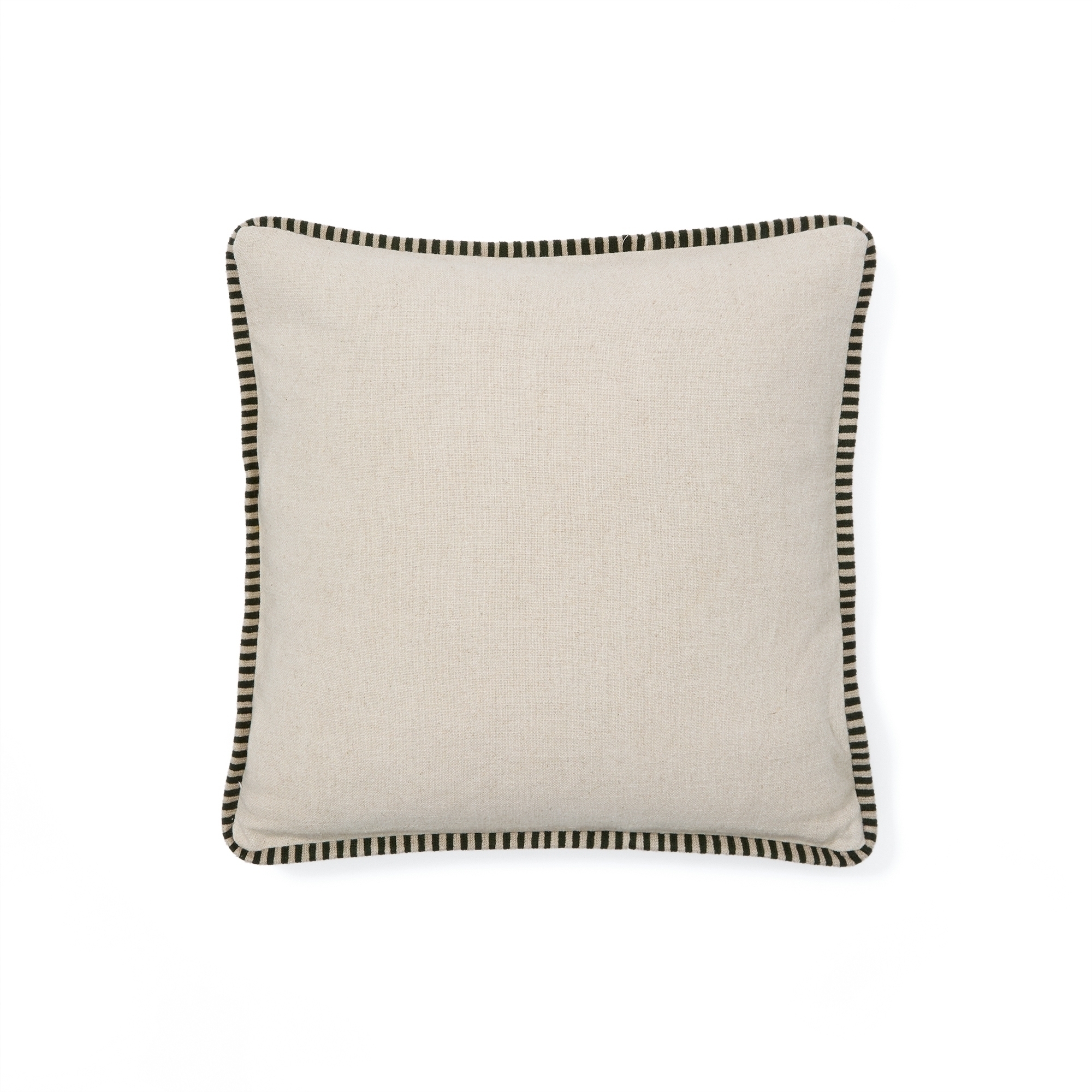 Чехол для подушки бежевого цвета Ardit с зеленой полосой 45 x 45 La Forma (ex Julia Grup)