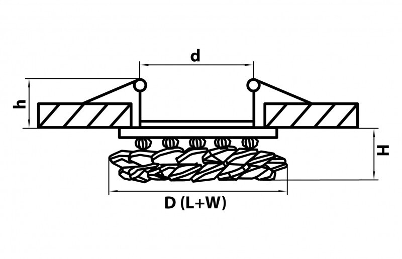 Встраиваемый светильник Lightstar 030304