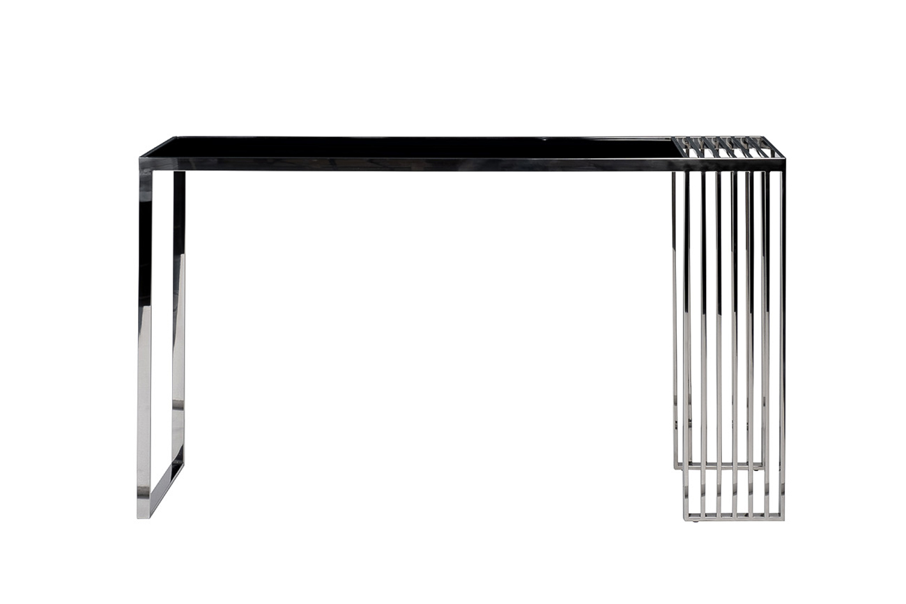 Консоль черное стекло/серебро Garda Decor 13RX-50340