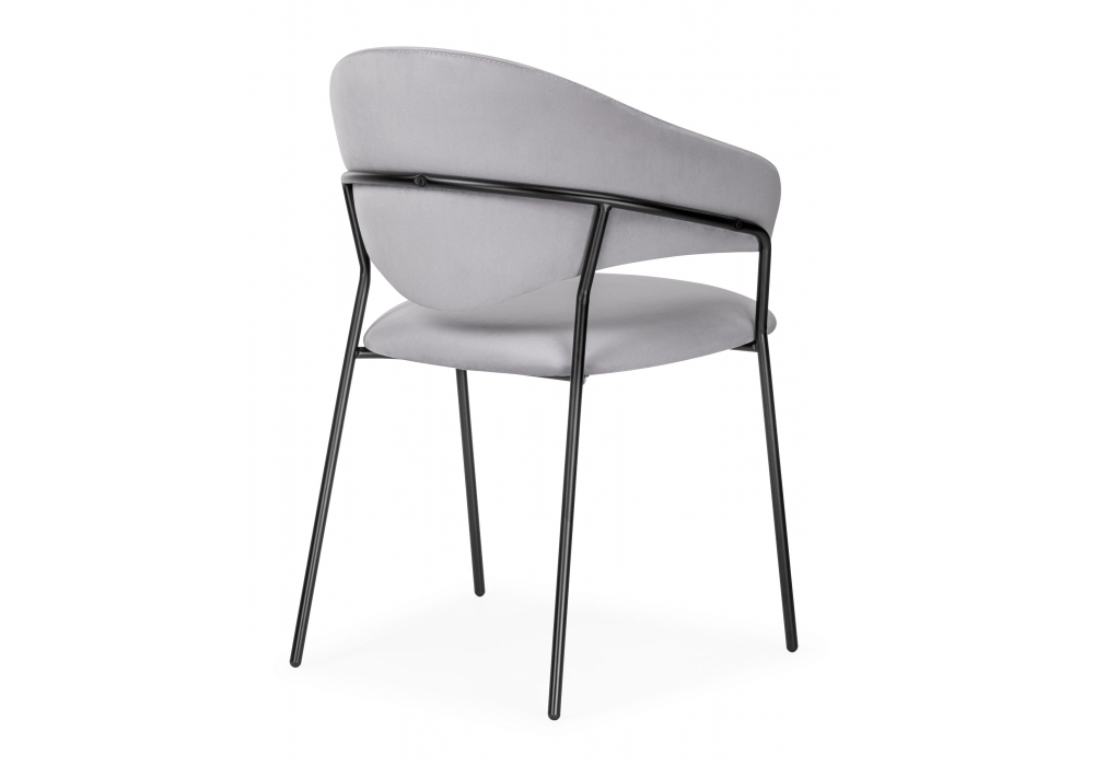 Стул Woodville Рансол серый / черный глянец 483862