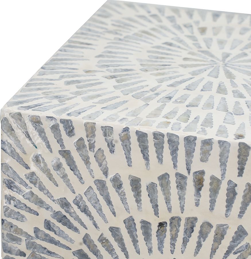 Столик акцентный с отделкой из раковин устриц Glasar 49923