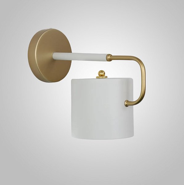 Бра BEND WALL Brass White by ImperiumLoft
