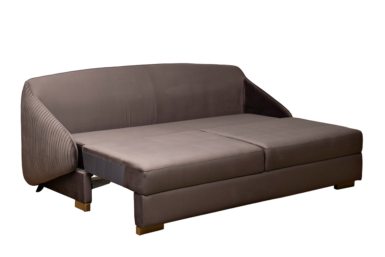 Диван Palazzo трехместный раскладной серый Garda Decor PALAZZO-240M-ROM504