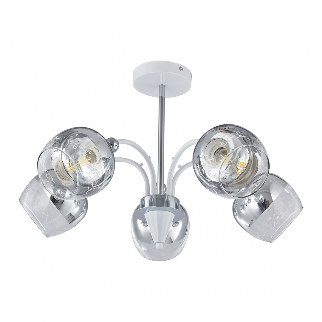 Люстра с плафонами 326008/5A WH+CR Arte Milano