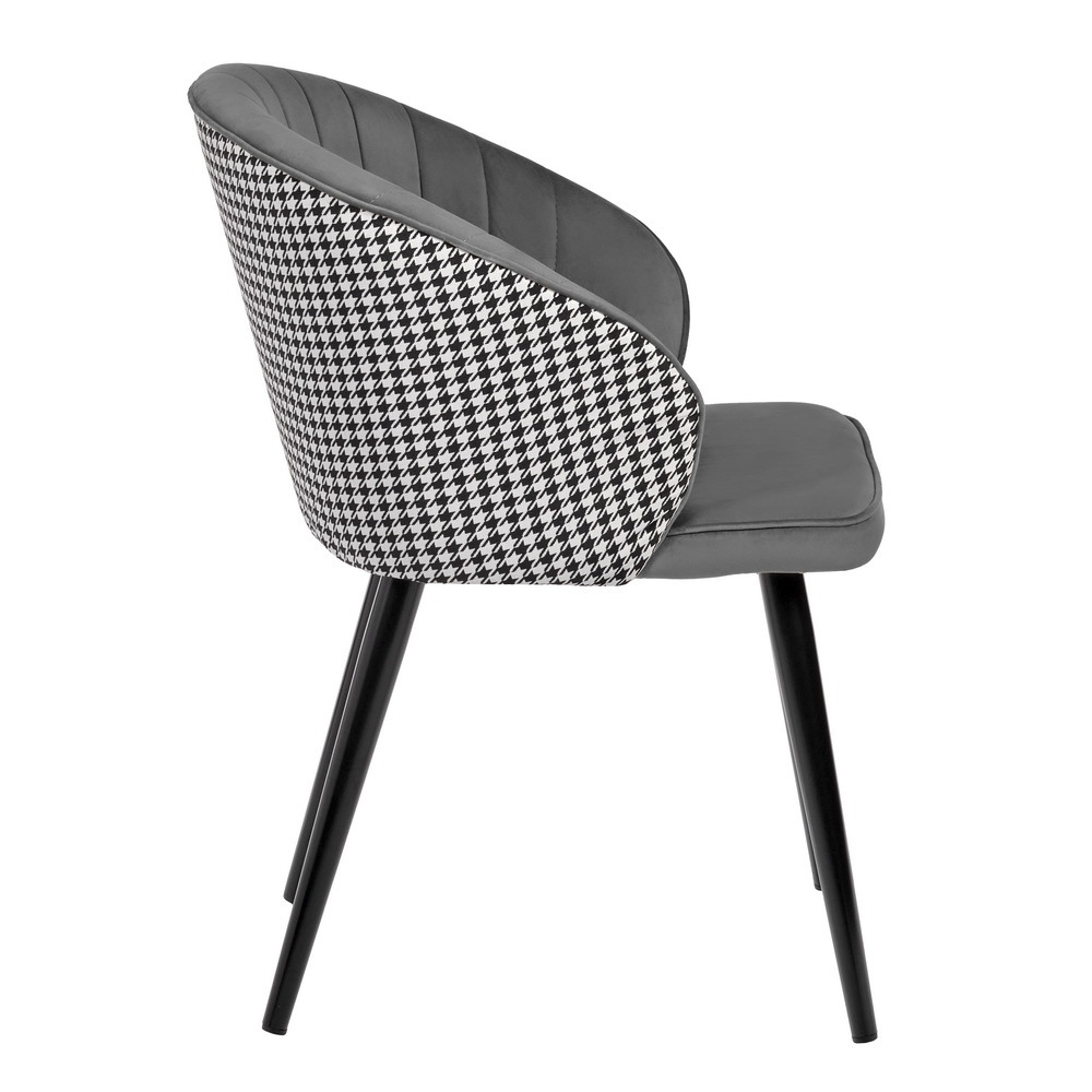 Стул Paola тёмно-серый с жаккардом Bradex Home RF 0261