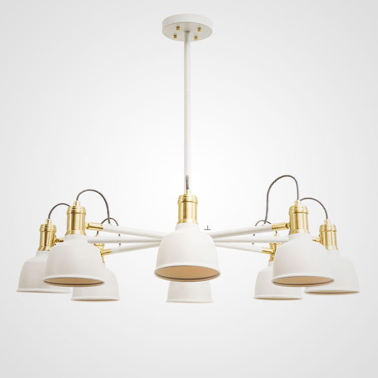 Люстра на штанге VINLAND CH D92 White by ImperiumLoft